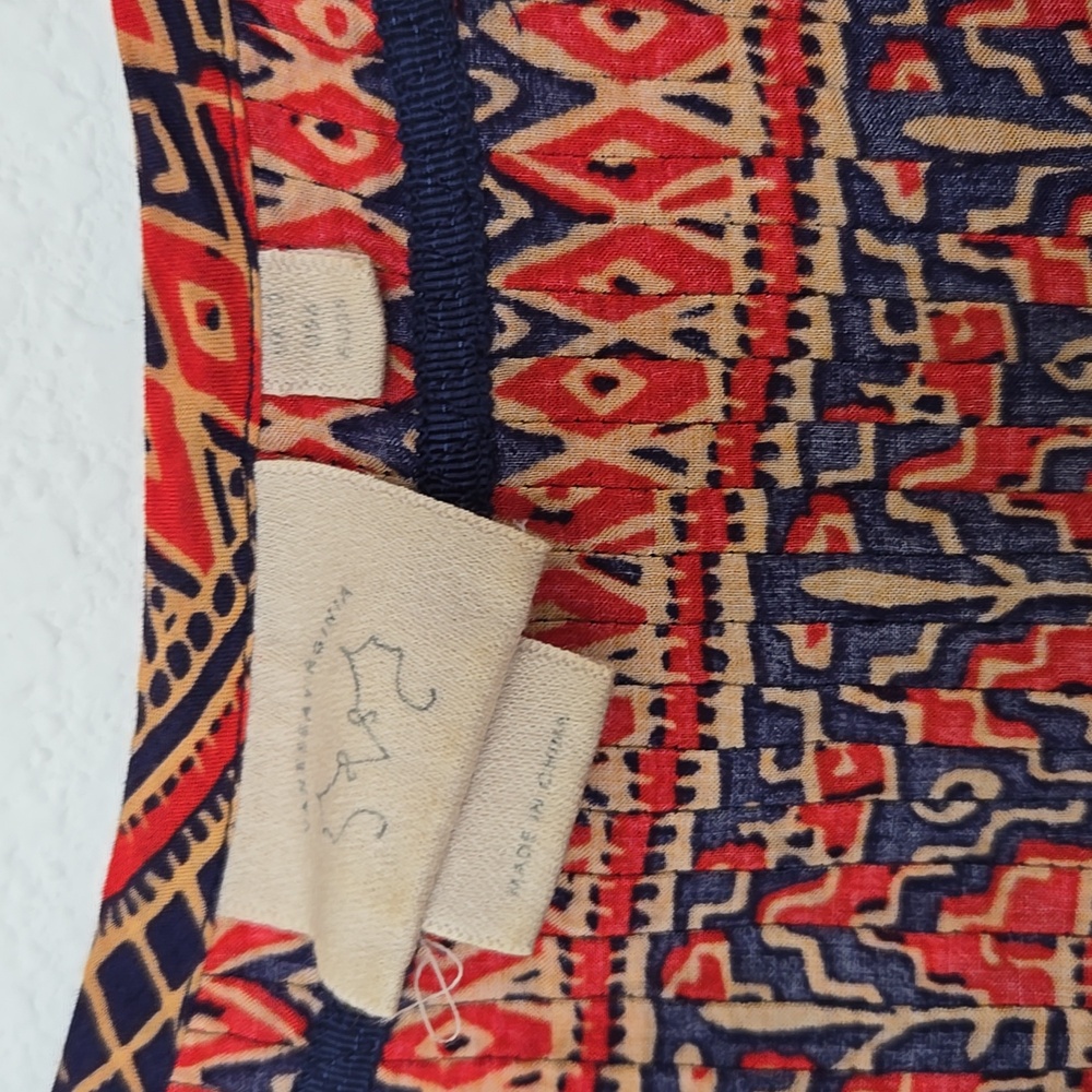 Anthropologie Vanessa Virginia elephant blouse top boho 6 - Picture 4 of 5